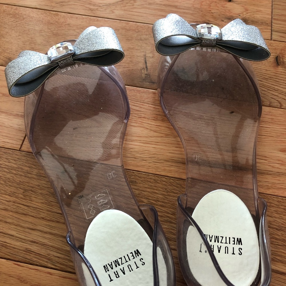stuart weitzman jelly flats
